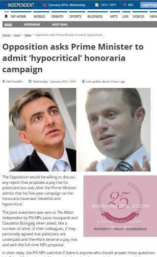honoraria campaign
